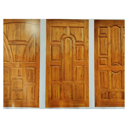 Brown Teak Wood Door